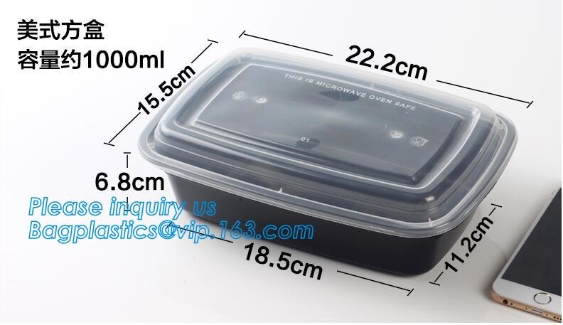 Meal Prep Containers Free Sample Bento Lunch Box Biodegradable Food Container Plastic Wheat Straw Lunch Box bagplastics