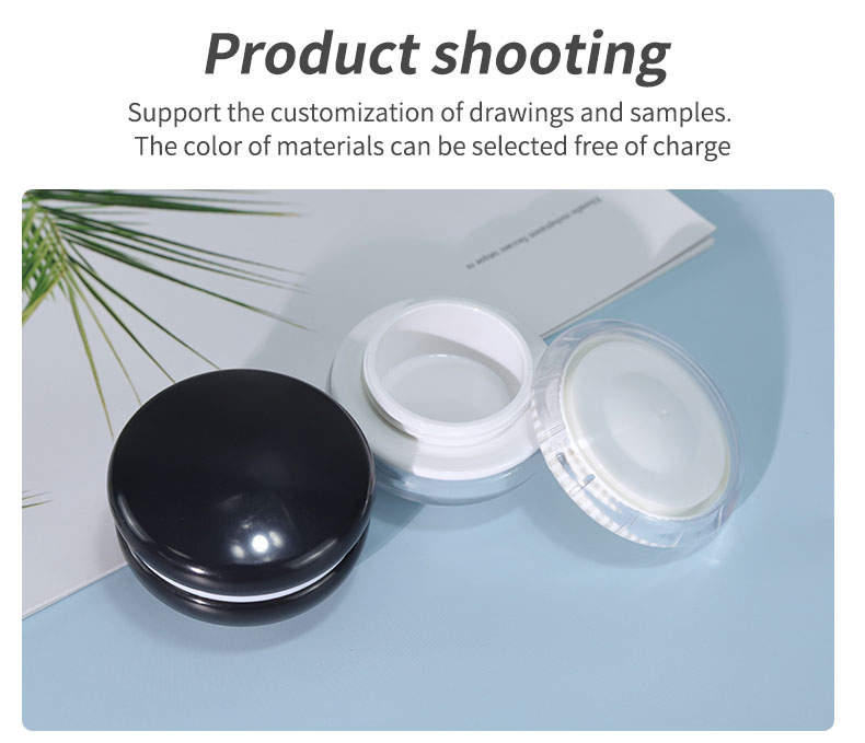 Eye Cream 10g/25g Volume Luxury Black White Face Cream Bottle Container 20g 15ml Perfume Bottles Cosmetic Jars