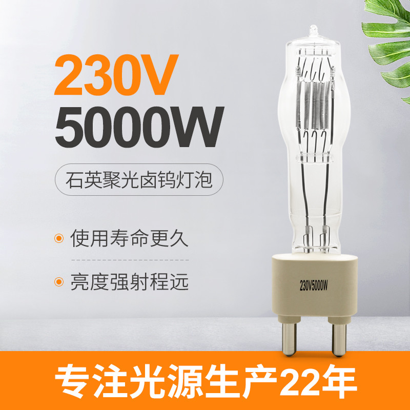 G38 5000w Halogen Spotlight Single Ended Halogen Quartz Light Bulbs 300h 230v