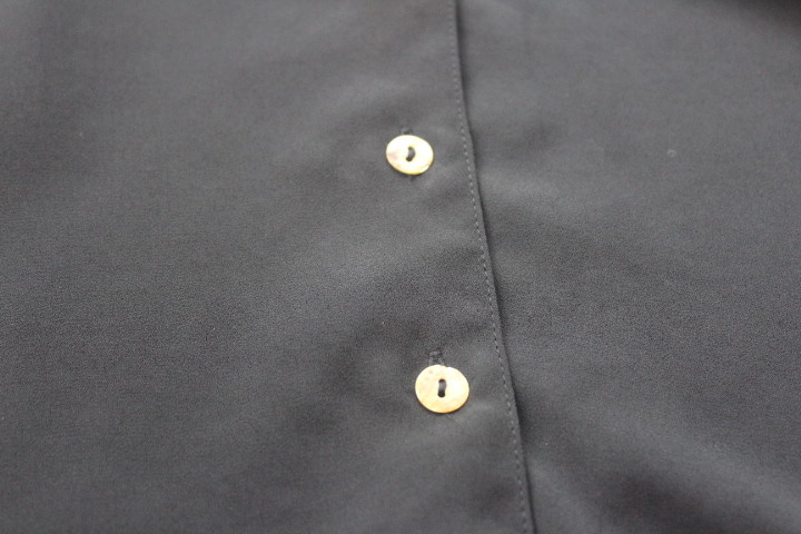 Loose Abd Large Size Fashion Ladies Blouse Black Color Womens Chiffon Shirt