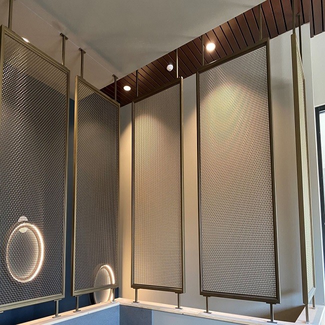 Architectural Grade Stainless Steel Mesh Panels For Enhancing Cabinet Doors In Contemporary Kitchens And Storage Spaces
