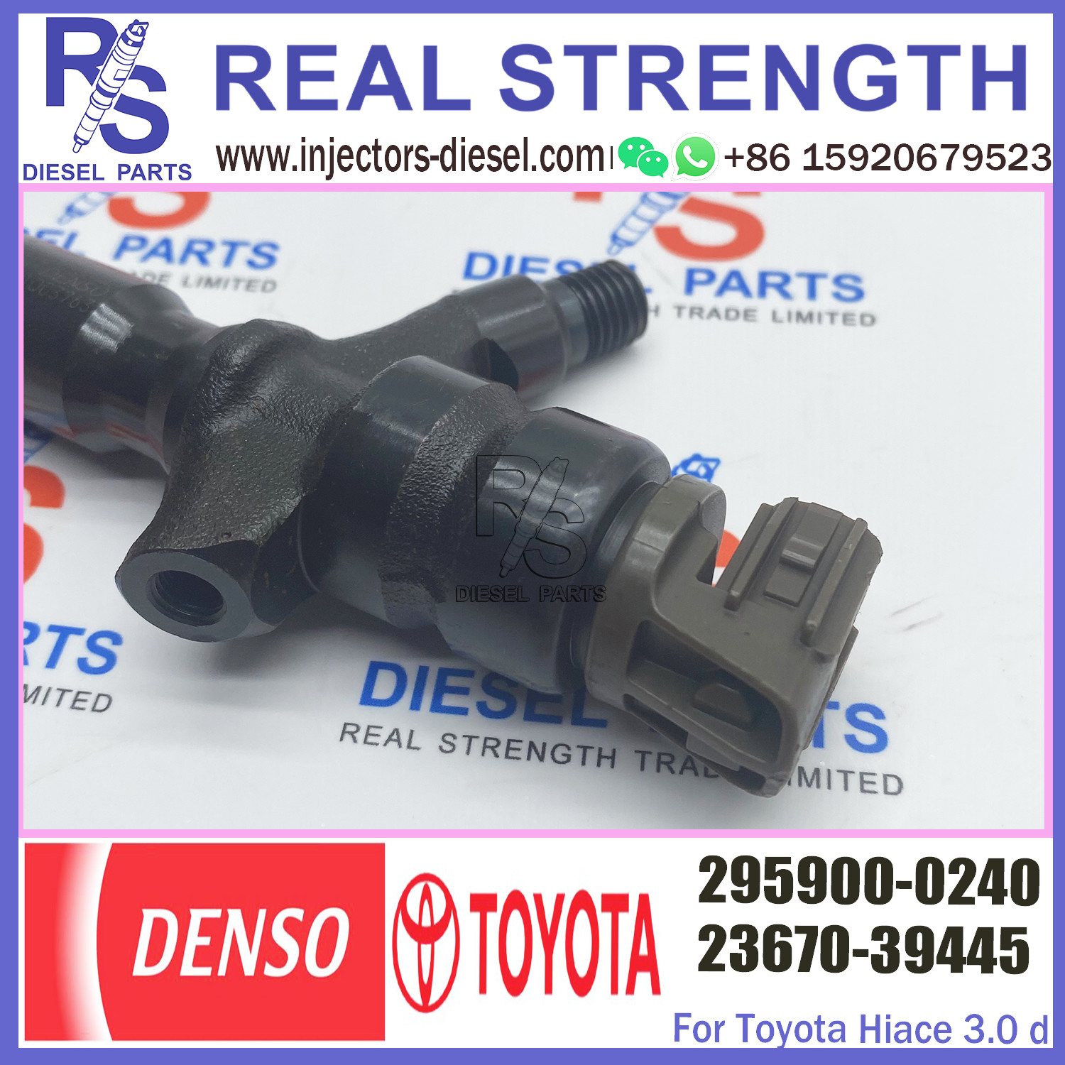 Common Rail Injector Assembly 23670-39445 23670-30170 295900-0240 for Toyota 1KD Euro 5 Engine