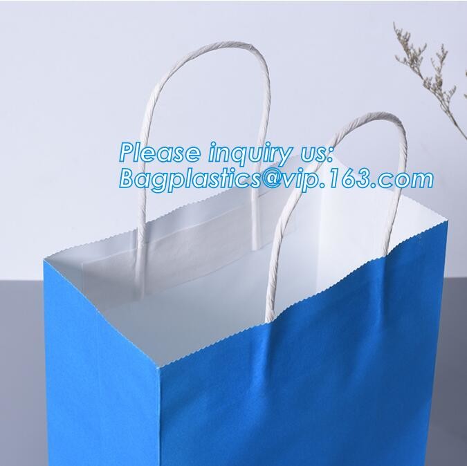 Customized Red Printed Kraft Paper Shopping Bag with Ribbon Handles and Bowknot,Kraft Paper Shopping Bag with Kinds off