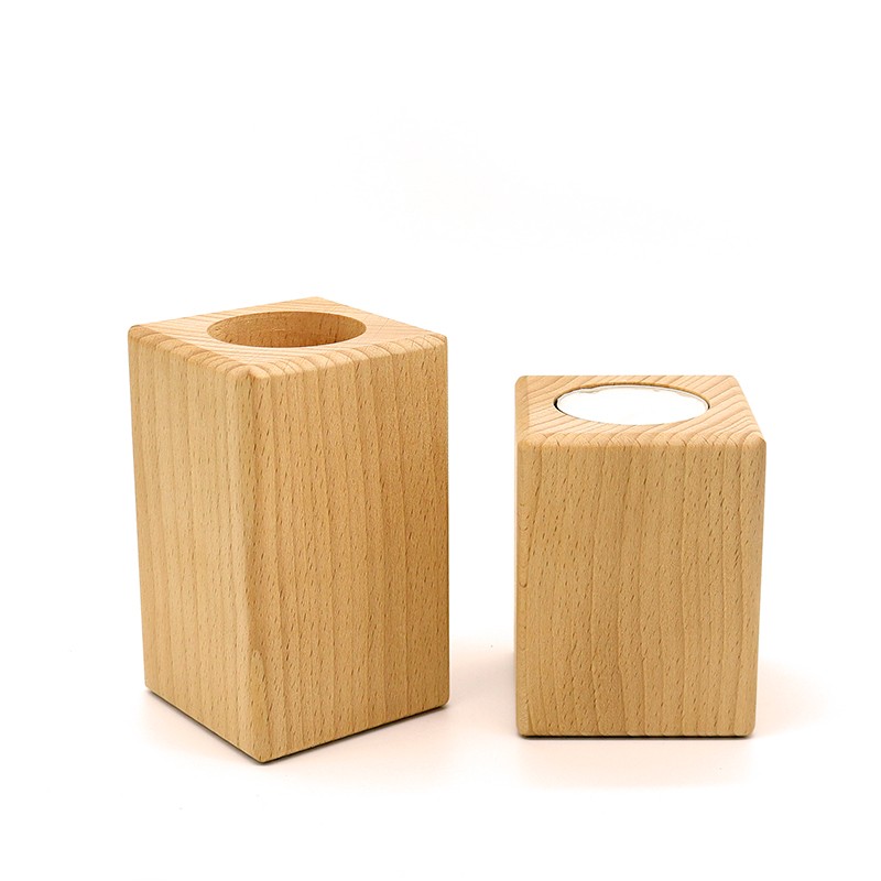 Wooden Candle Tea Light Holder Home Stable Decoration Wedding Party wooden candlestick Decor Furniture Candlelight Dinner