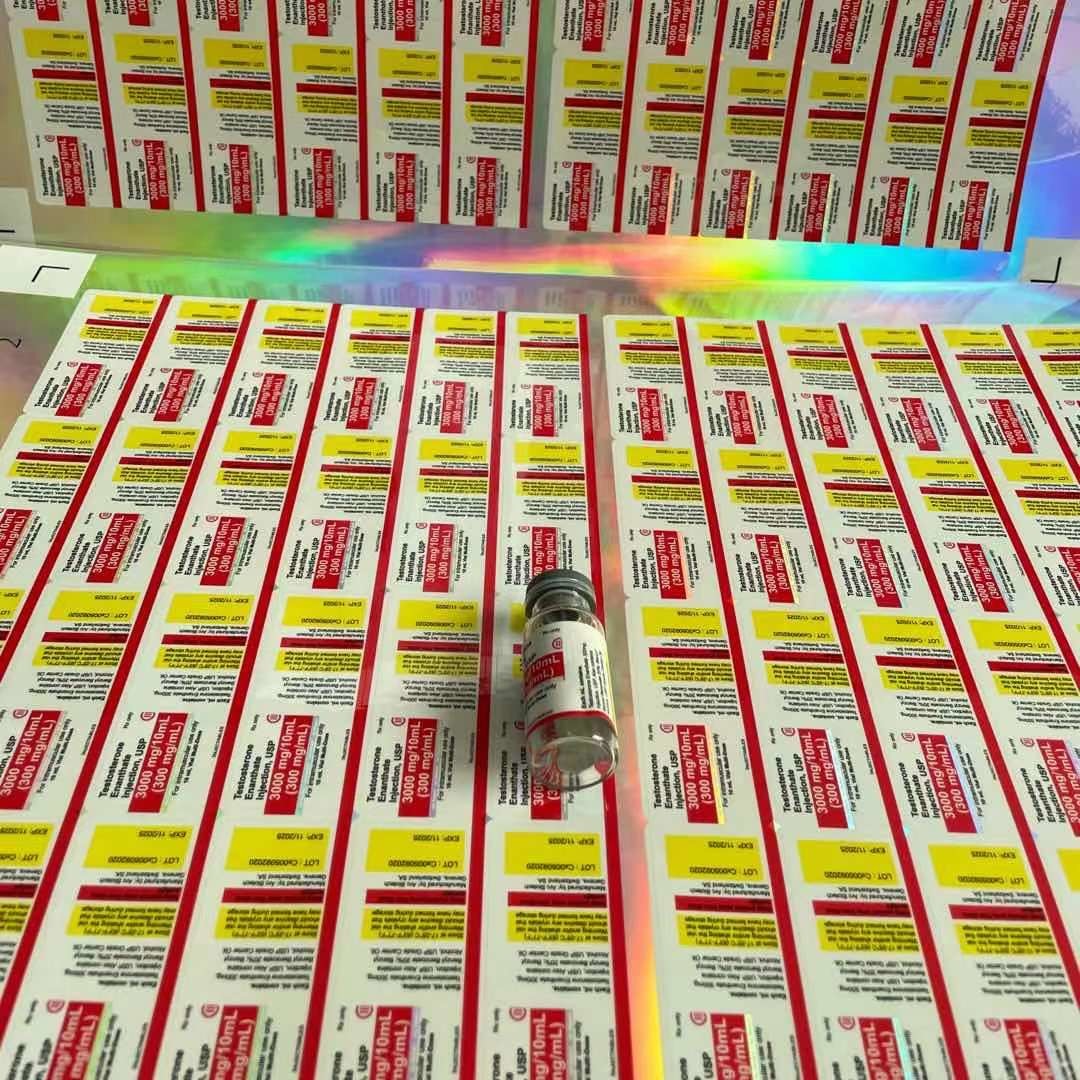 Anti Fake Pharmaceutical Bottle Labels , 30x60mm Adhesive Sticker Labels