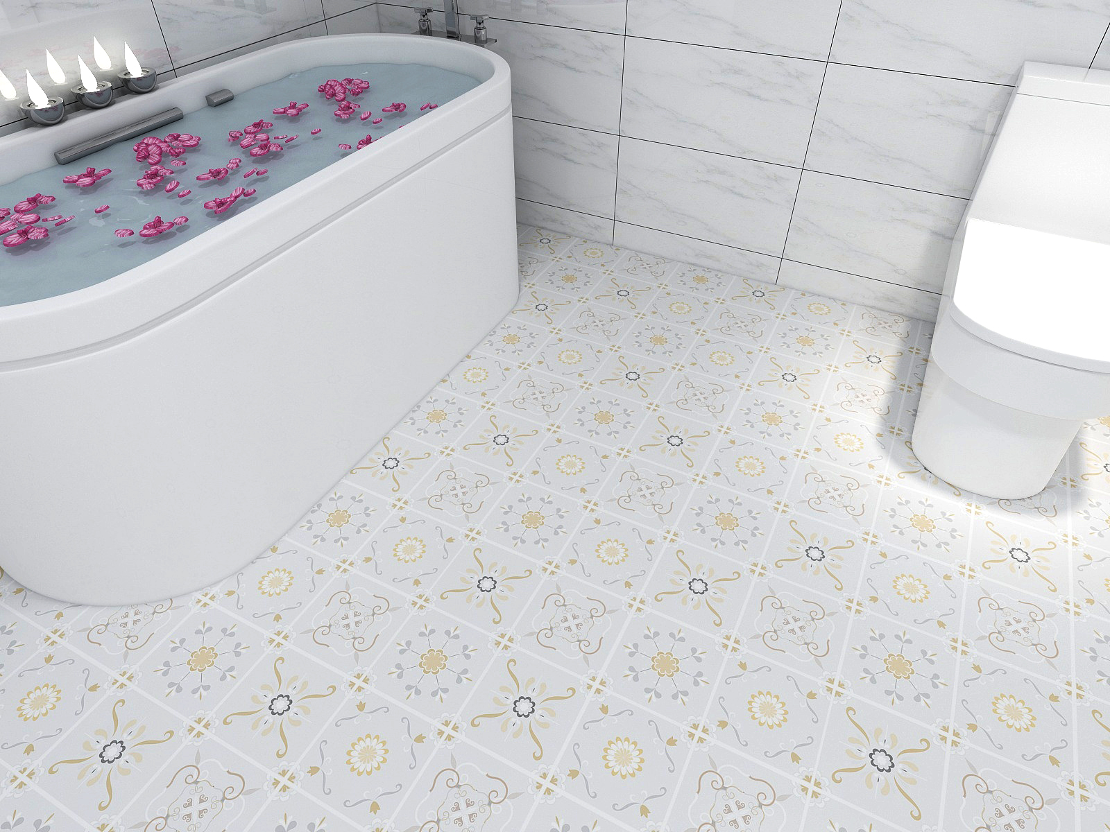 Self Aid Restroom Decor Art Self Adhesive Mosaic Tile Wallpaper Sticker