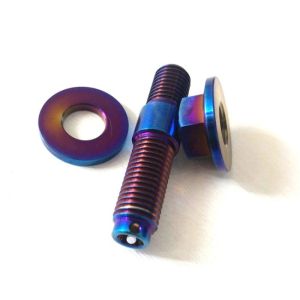 China CNC Titanium Exhaust Manifold Stud Kit Burnt Blue GR5 on sale