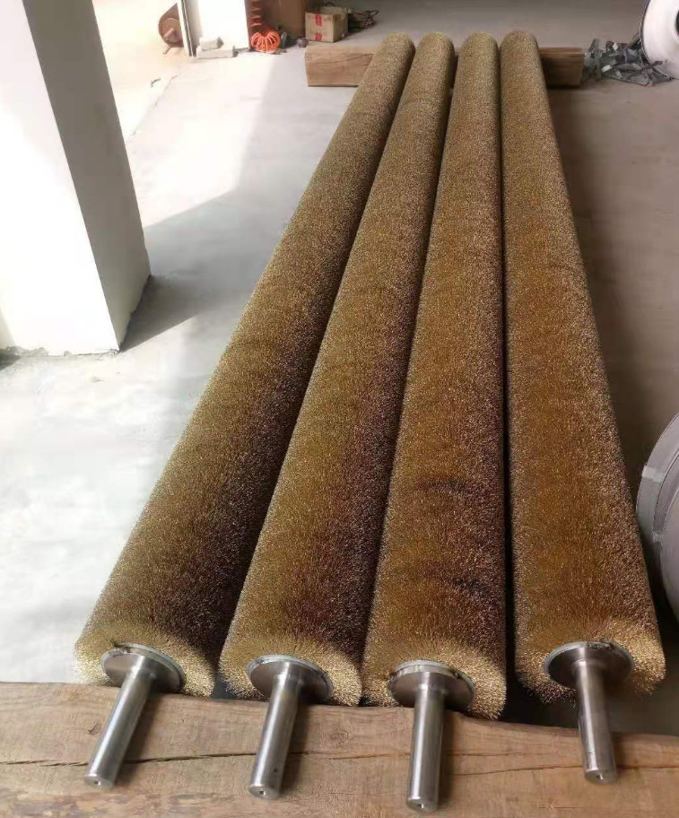 Industrial Polishing Derusting Metal Drawing Derusting Grinding Copper Wire Brush Roller