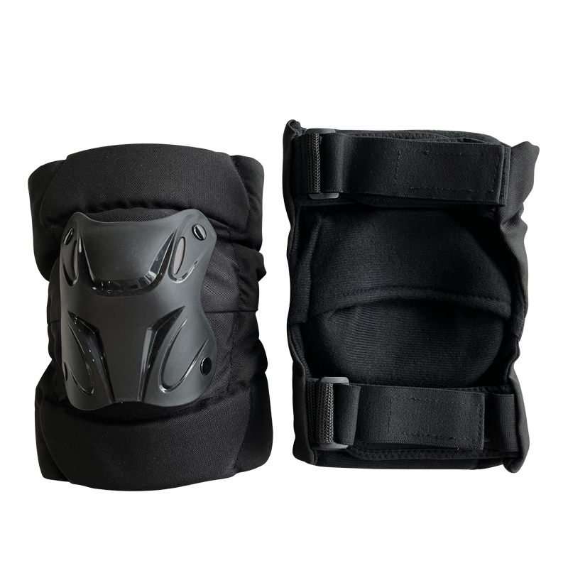 Motor-Rider Knee and Elbow Protectors with Hook and Loop Straps and Customizable Logo