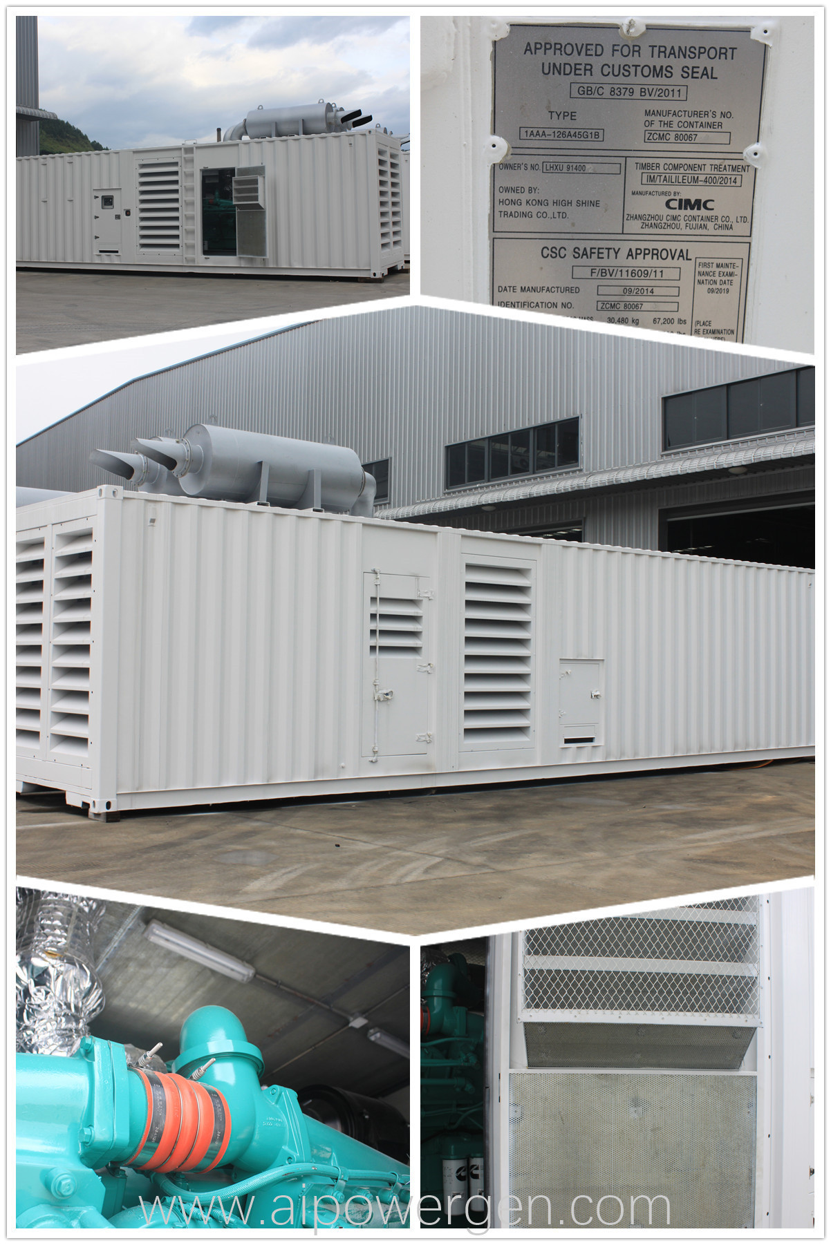 1000kva Industrial Silent Diesel Generator Set Philippines 12V 900kva