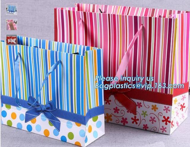 Cheap Customized Pink Printed Paper Shopping Bag For Clothing and Gift,Recycled Luxury Paper Bags & Retail Carrier Bags