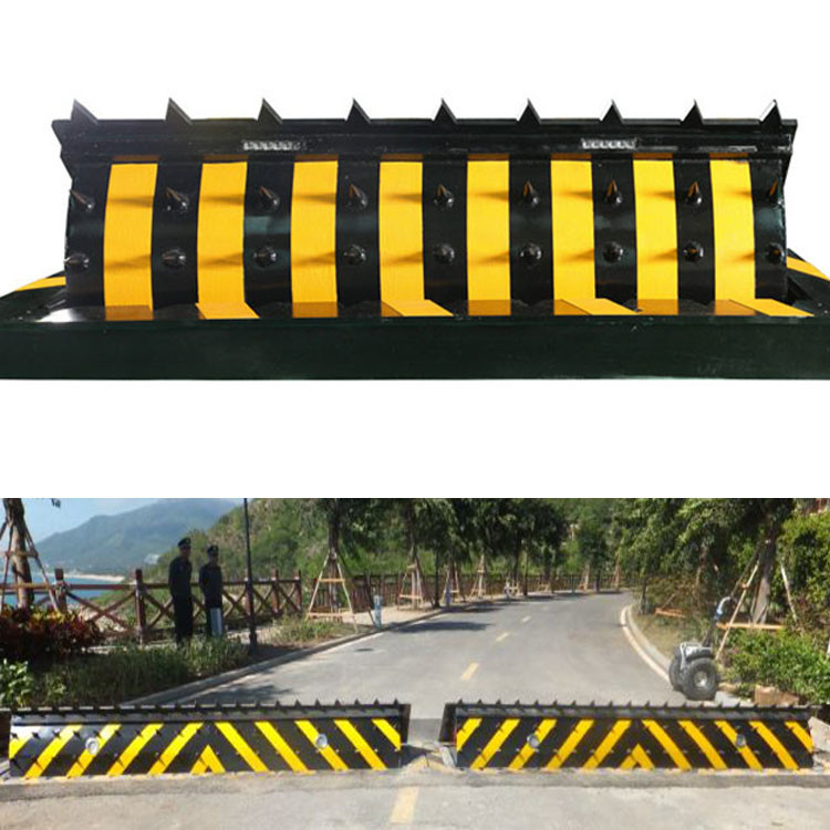5M Automatic Hydraulic Road Blocker Parking Blockers Q235 Steel Plate Material