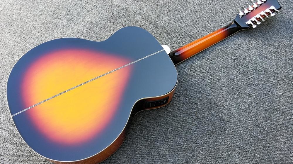 12 Strings G200 Acoustic Guitar with Sunset,Solid Spruce top,43 inch Maple G200vs Acoustic Guitar,Fishman pickup