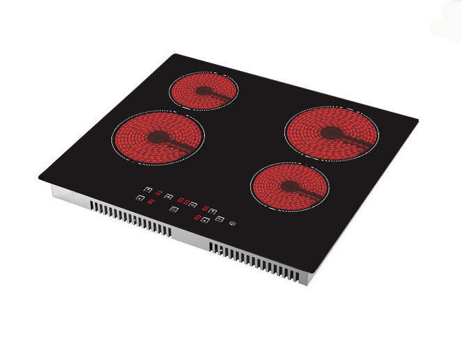 Framless 4 Zone Touch Control LED Ceramic Glass Induction Cooktop