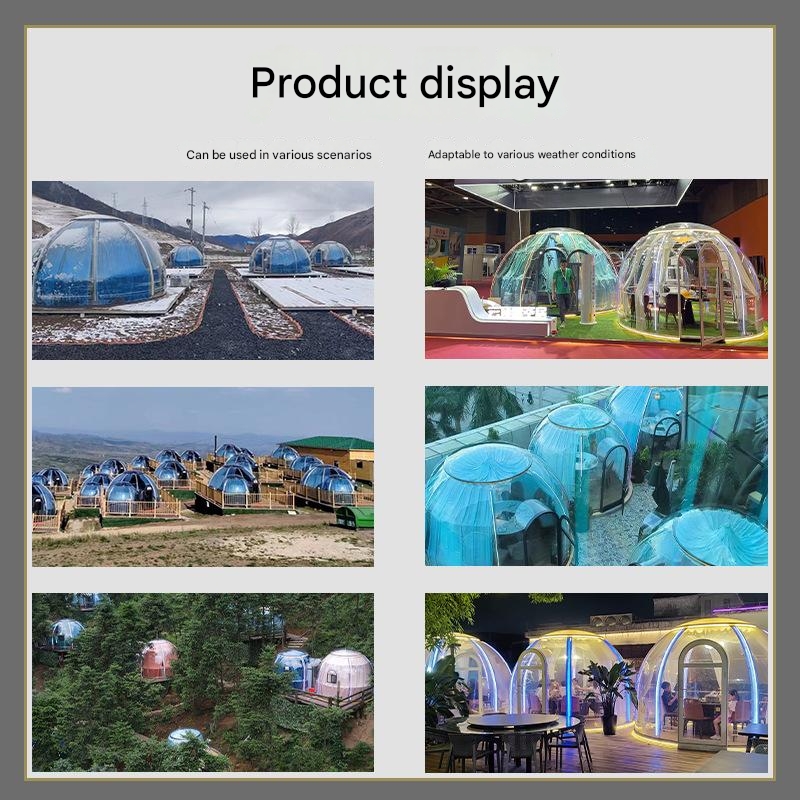 Experience the Ultimate Outdoor Getaway in Our Transparent Bubble Room for Outdoor Camping Hotel and Restaurant