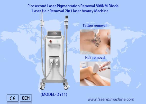 Professional 808nm Diode Laser 2 in 1 Hair Removal Picosecond Laser Tattoo