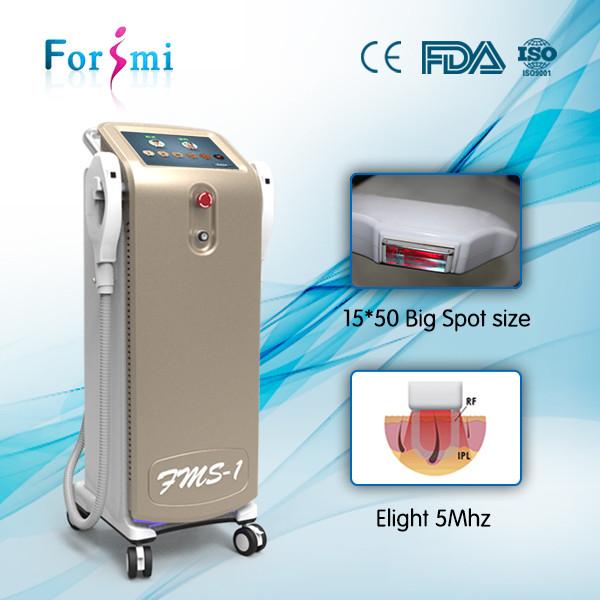 2 handles big spot siez 15inch screen hair removal laser shr ipl machine for