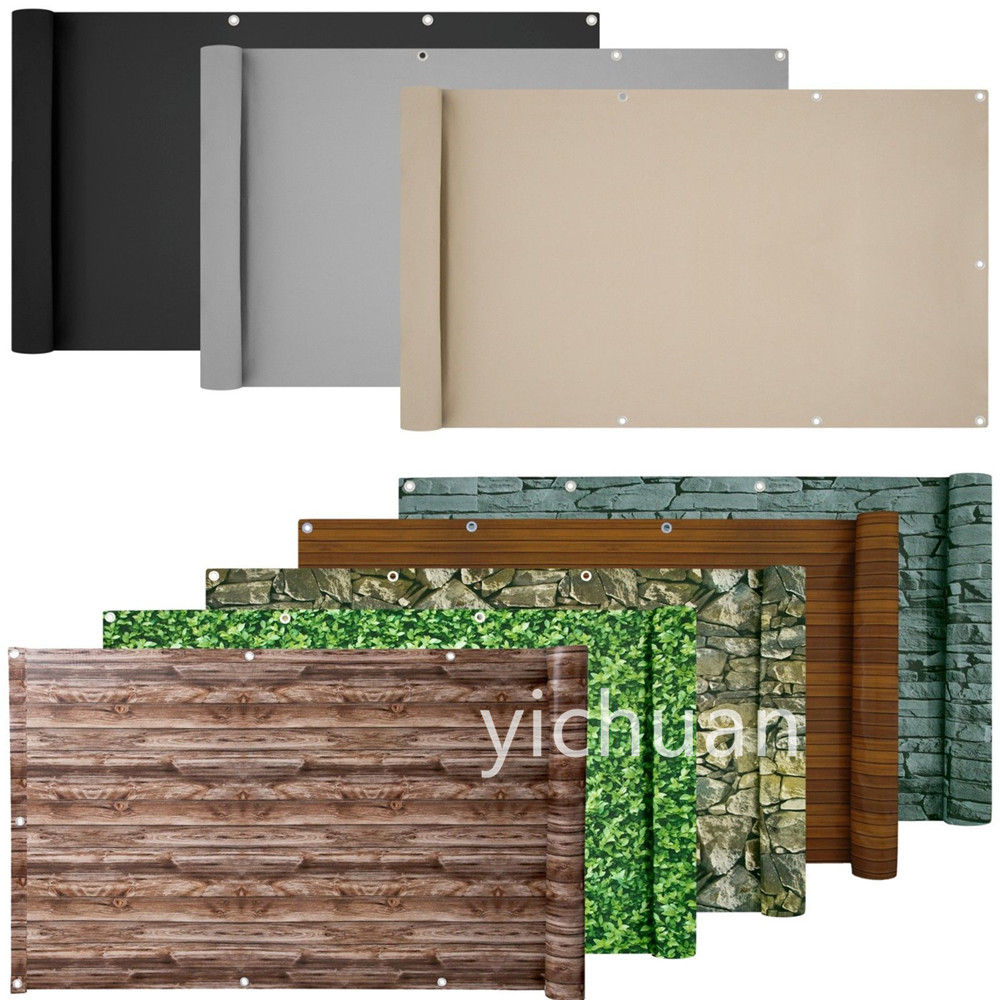 0.9 X 6 Vinyl Fence Tape Balcony Fence Cloth For Balcony Privacy And Rain Protection PVC Deck Fence