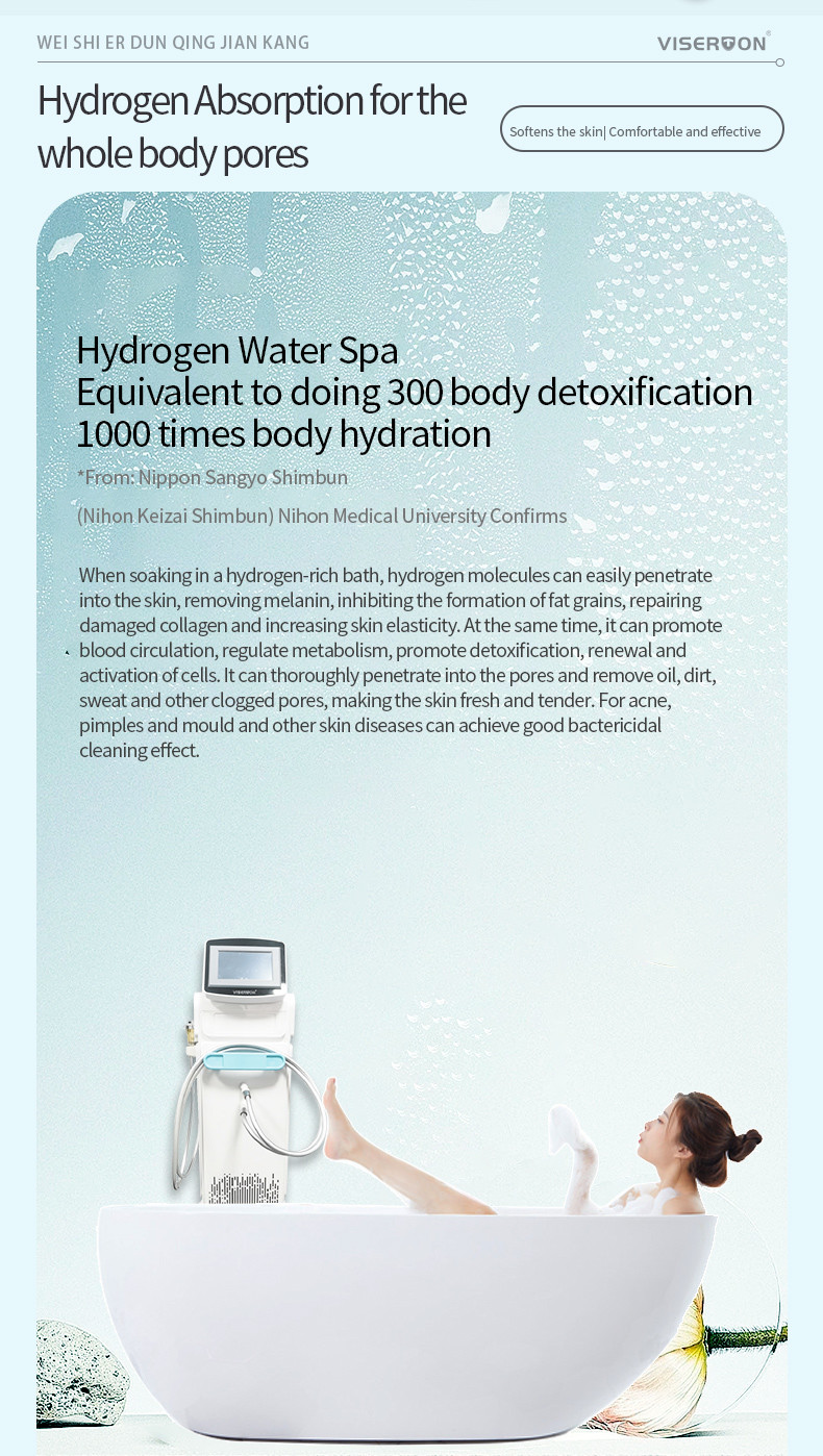 Enhance Mobility Pem Electrolyzer Hydrogen Water Machine Micro Hydrogen Bath 5000ppb