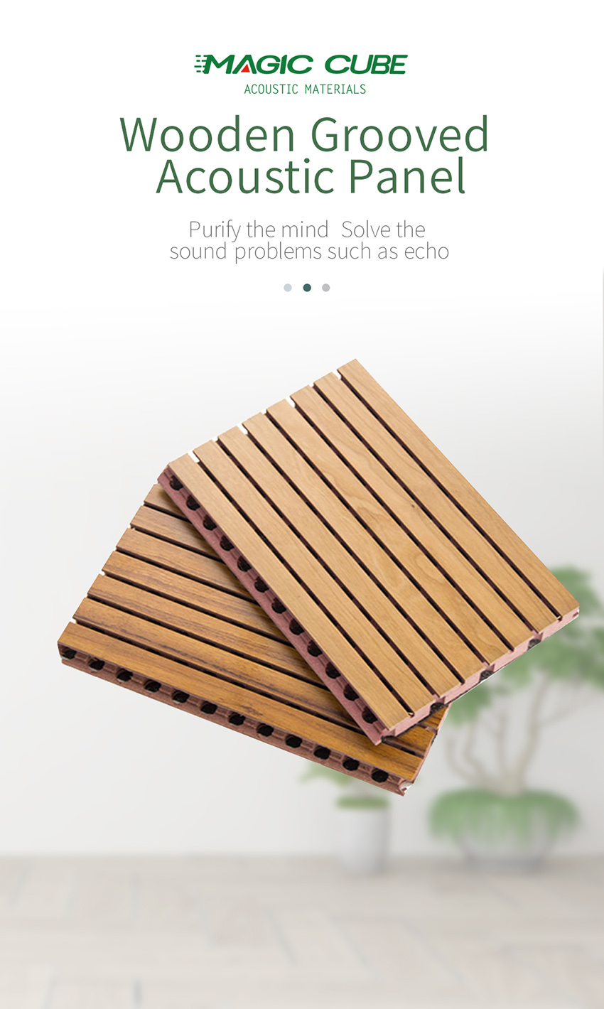 Factory Direct Supply Wall Interior Customize v grooved mdf panel for Soundproofing