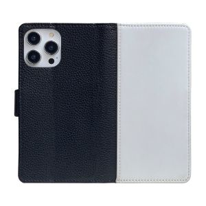 Custom Sublimation Flip Leather Case With Card Holder For Apple