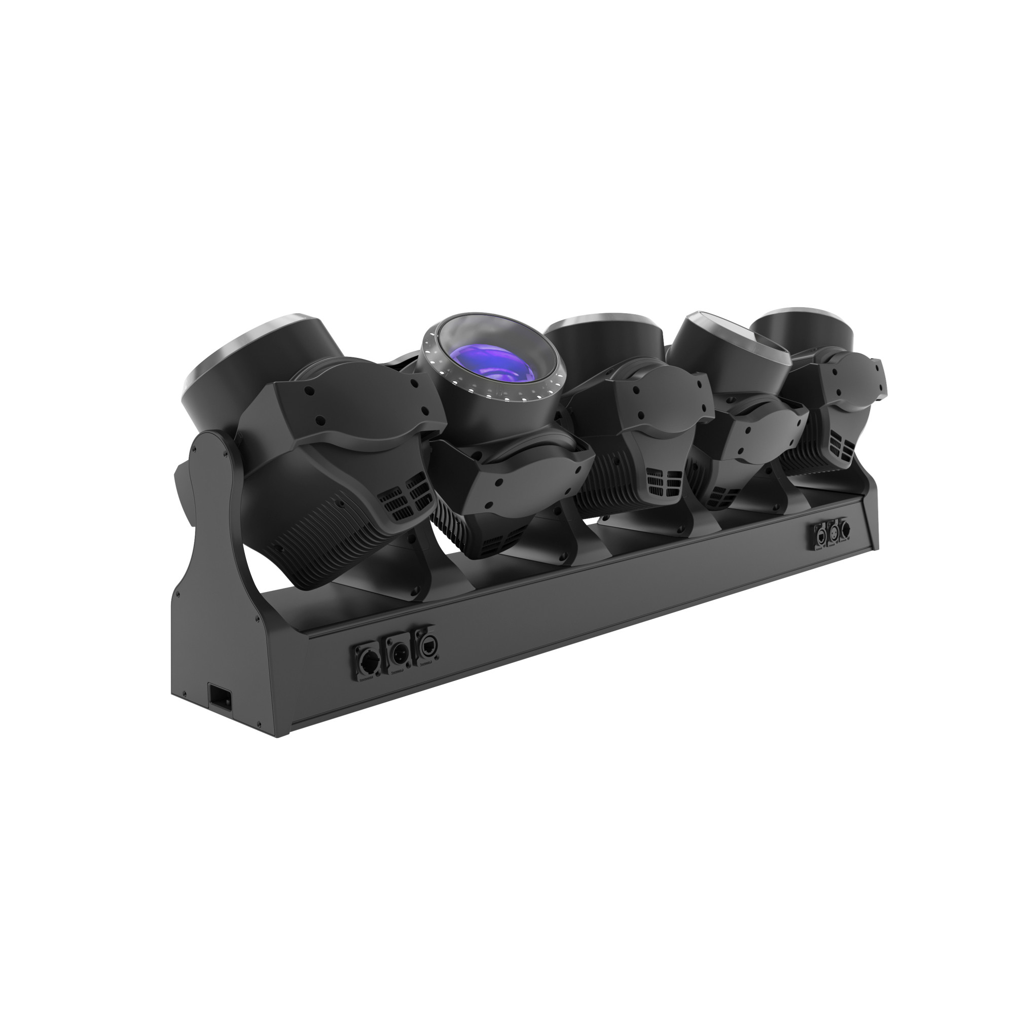 Newest 5 Eyes DMX Tornado 5*120W LED Beam RGBW Moving Head Rotating Light
