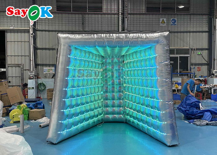Black Oxford Cloth Inflatable Photo Booth Enclosure Loudspeaker Shape