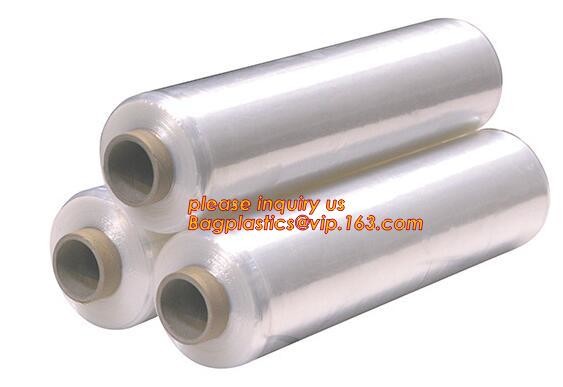Wholesale factory price stretch film/LDPE handy wrap/pallet stretch wrap film jumbo roll, stretch wrap packing clear pla