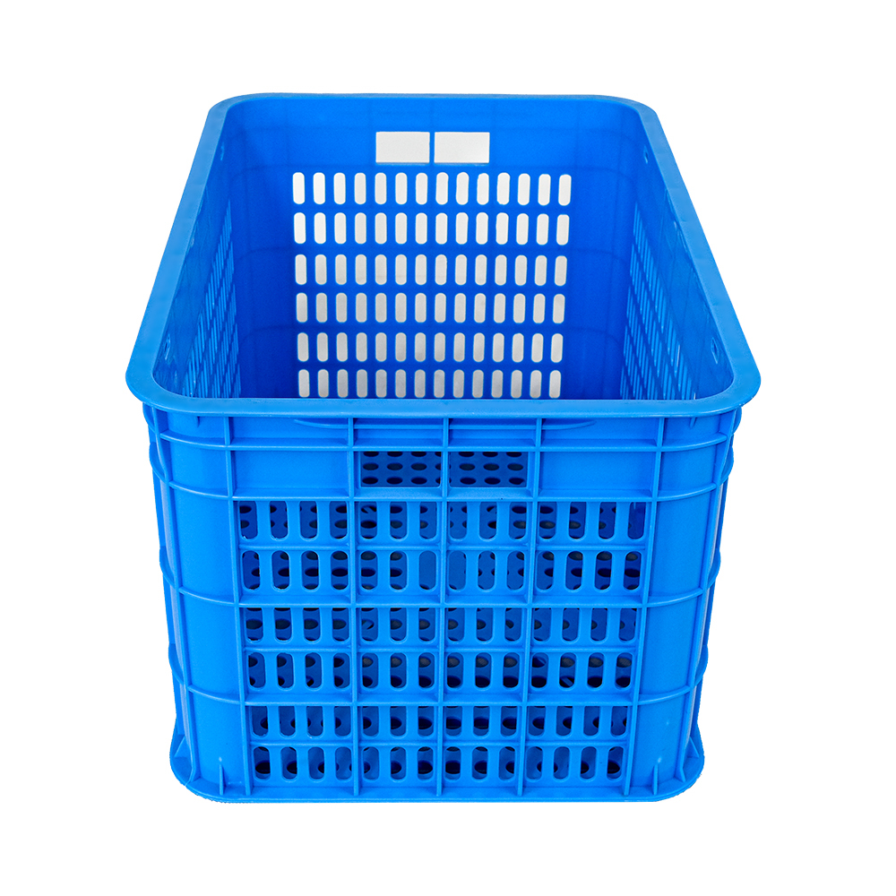 Supermarket Stackable Plastic Crate with Vented Design Customized Color and NO Foldable