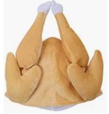 Plush Turkey Hat Drumstick Headbands Turkey Legs Drumstick Boppers For Halloween