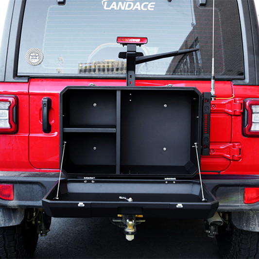 Electroplating Off-road Aluminum Alloy Exterior Accessories for Jeep Wrangler JK JL JT TANK 300 Tail Gate Storage Box