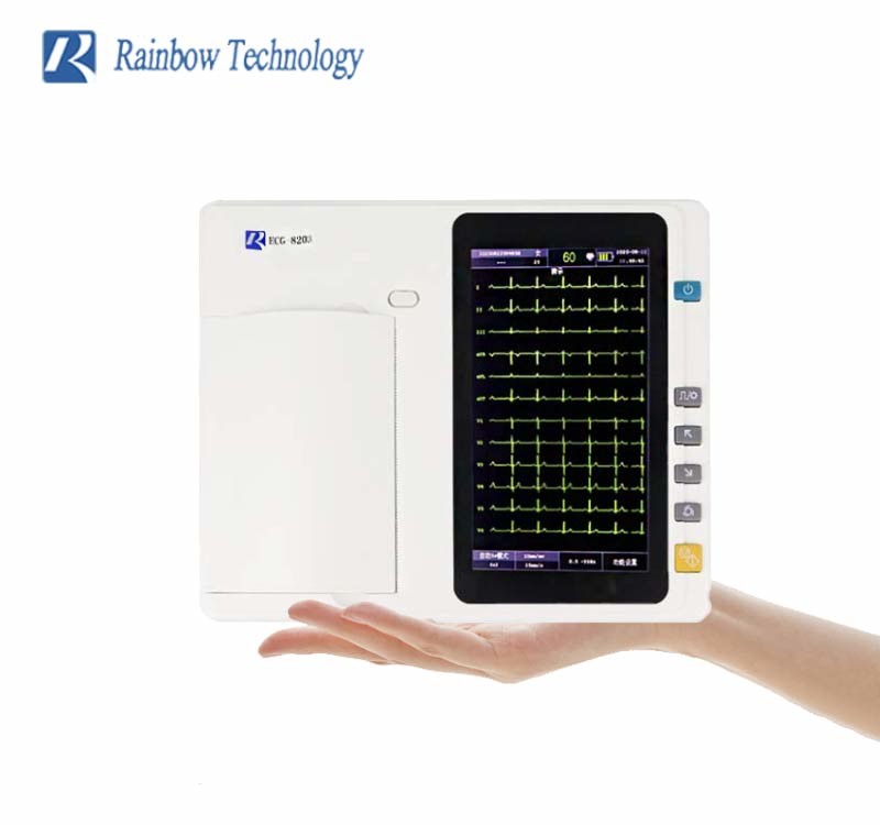 Digital Filters 6 Channels Cardiogram Medical Ecg Machine High Capacity SD Memory