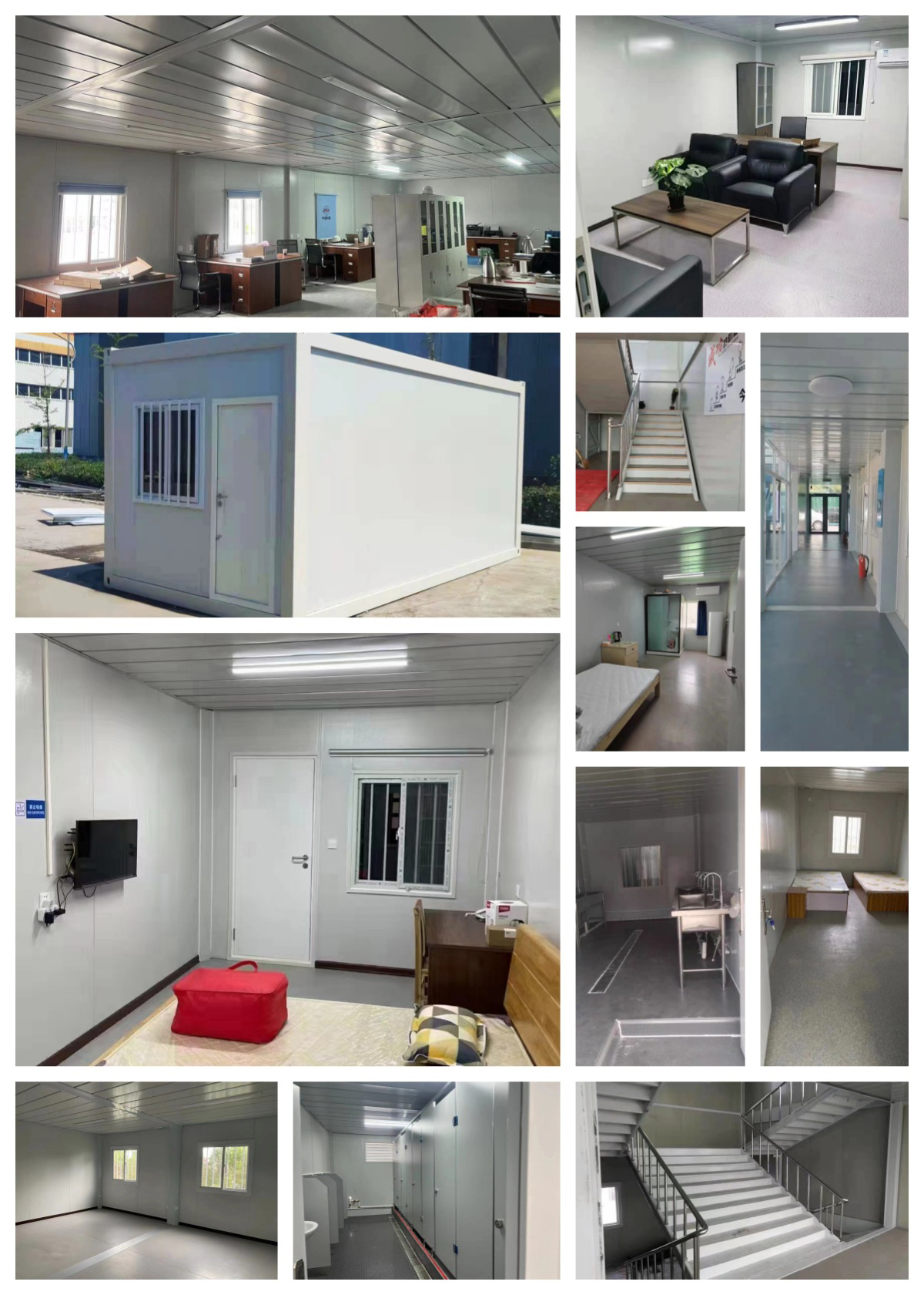 Packing mobile room construction site residents movable board room removable fast mobile double wing folding box room