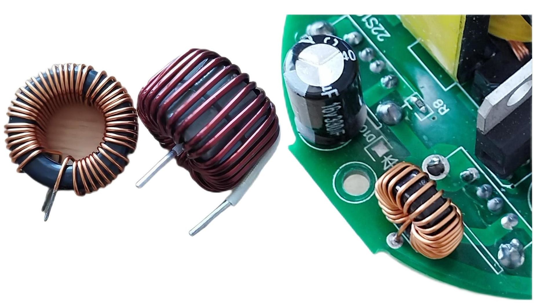 Customization Toroidal Common Mode Choke Inductor With PCB DIP Insert