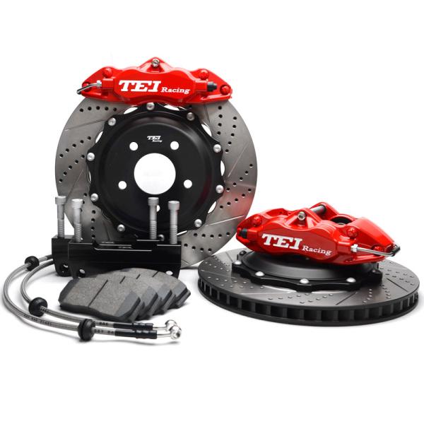Abrasion Resistant 4 Piston Forged Caliper Big Brake Kit For Performance Cars