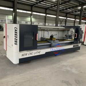2 Axis Automatic Cnc Lathe Machine GSK Tools Flat Bed