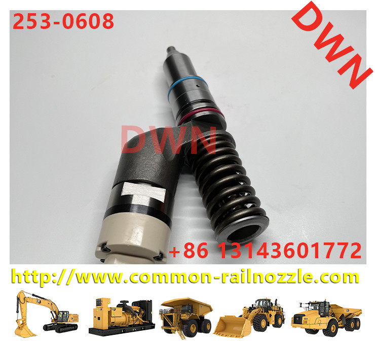 Excavator Parts C15 10R-1273 Diesel Fuel Injector 253-0608 10R1273 10R-1273