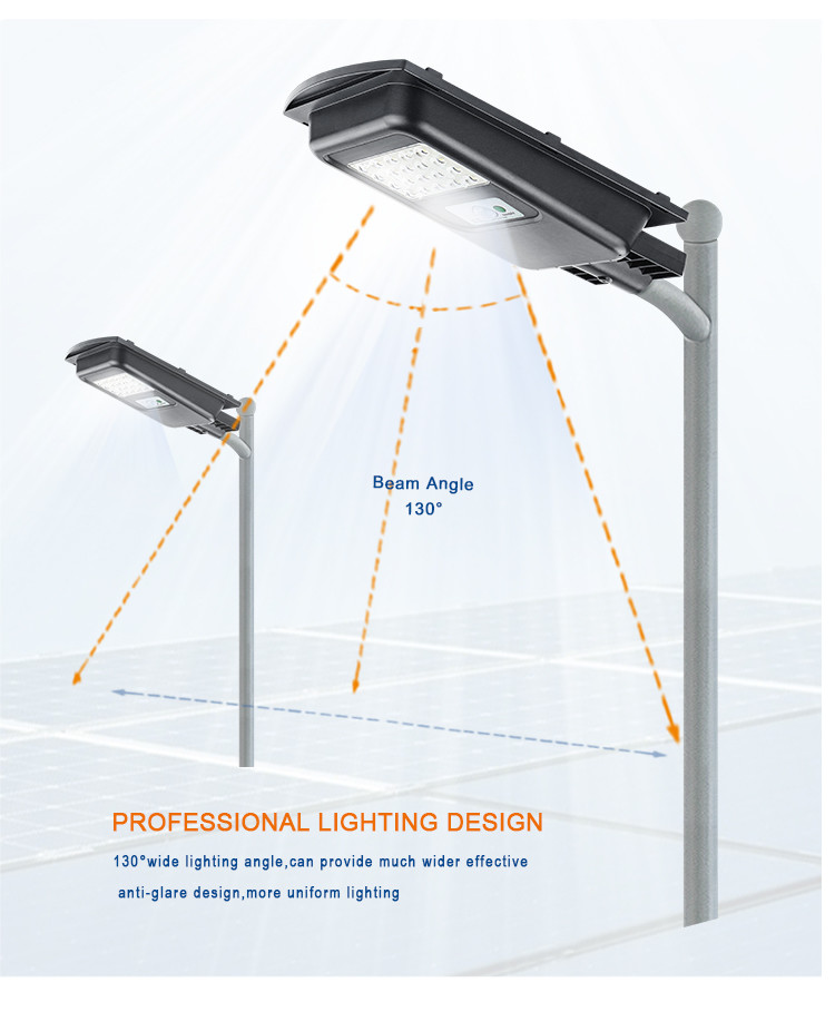 Aluminum Housing Lanscape Outdoor Led Solar Street Light
