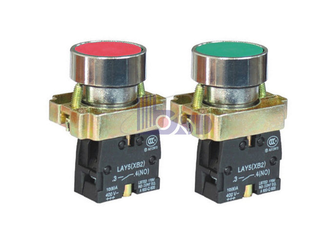 LAY5(XB2)-BA42 Red color  flat button in spring return for control panel