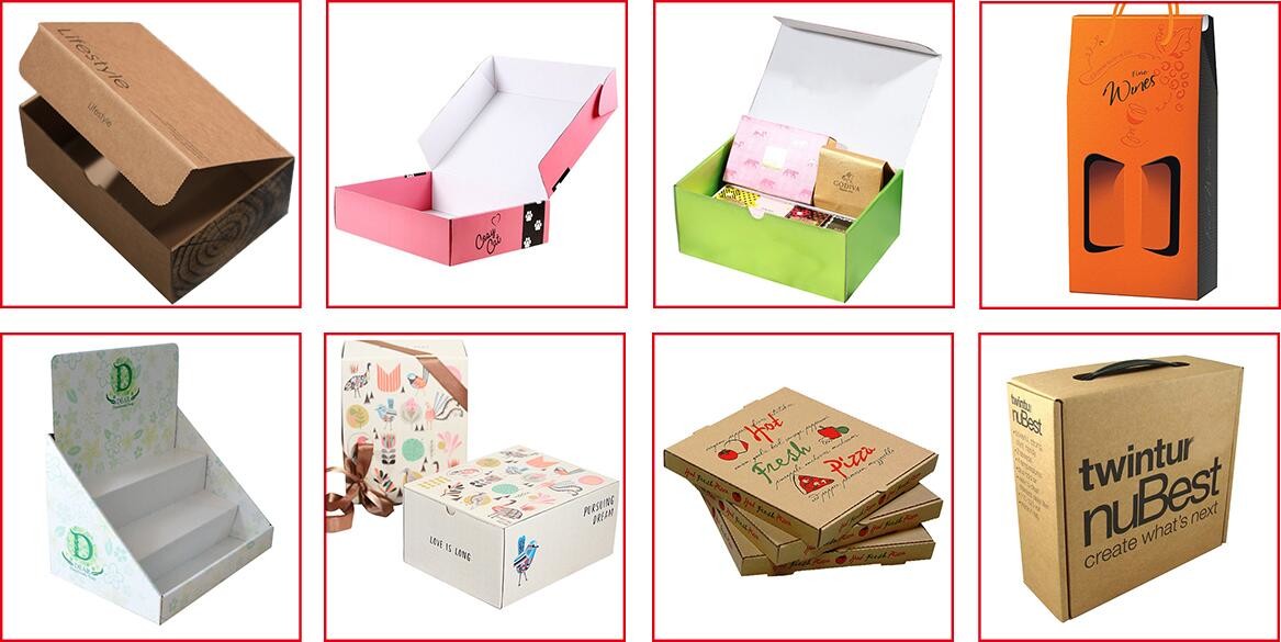 Customized Red Printed Kraft Paper Shopping Bag with Ribbon Handles and Bowknot,Kraft Paper Shopping Bag with Kinds off
