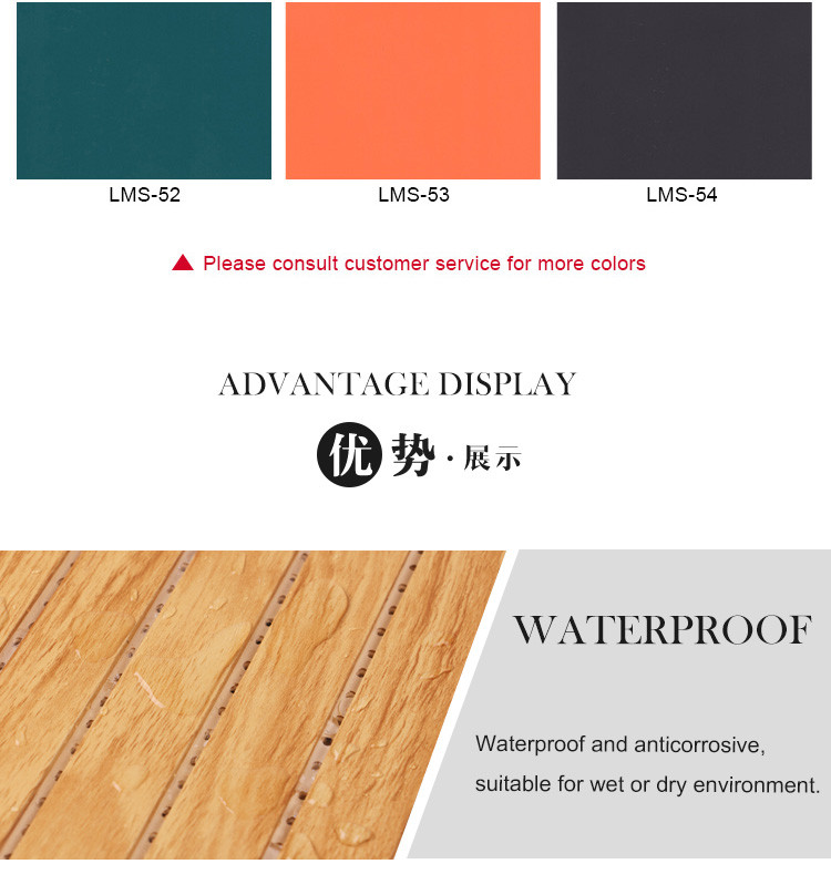 Decorative Fireproof WPC Soundproof Wall Panel 1.22*3m 1.22*2.8m
