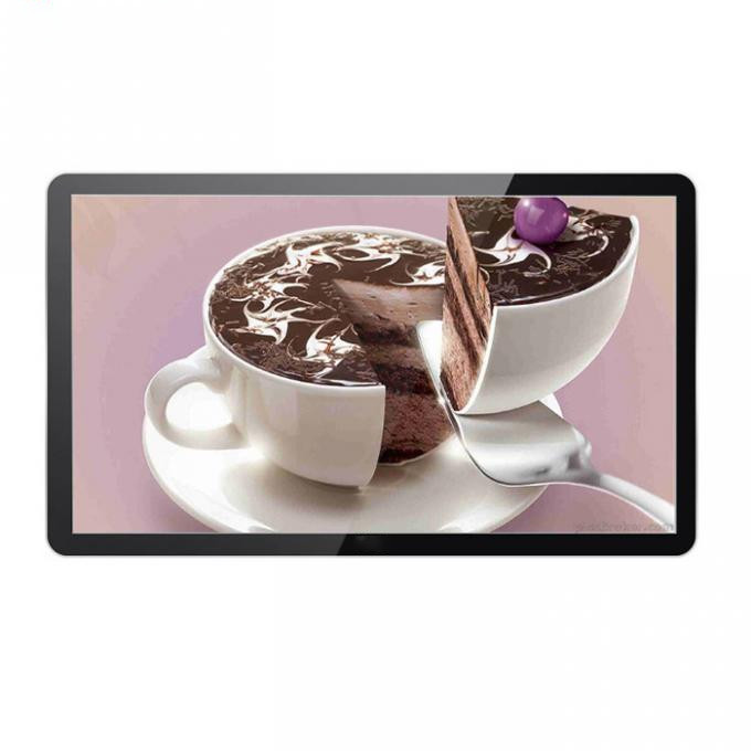 55''Coffee Shop Digital Menu Boards Android HDMI Anti-reflective Wall Mounted Display