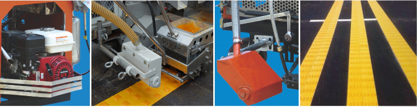 Traffic Safety Road Line Painting Machine 200Kg Road Marking Paint Machine