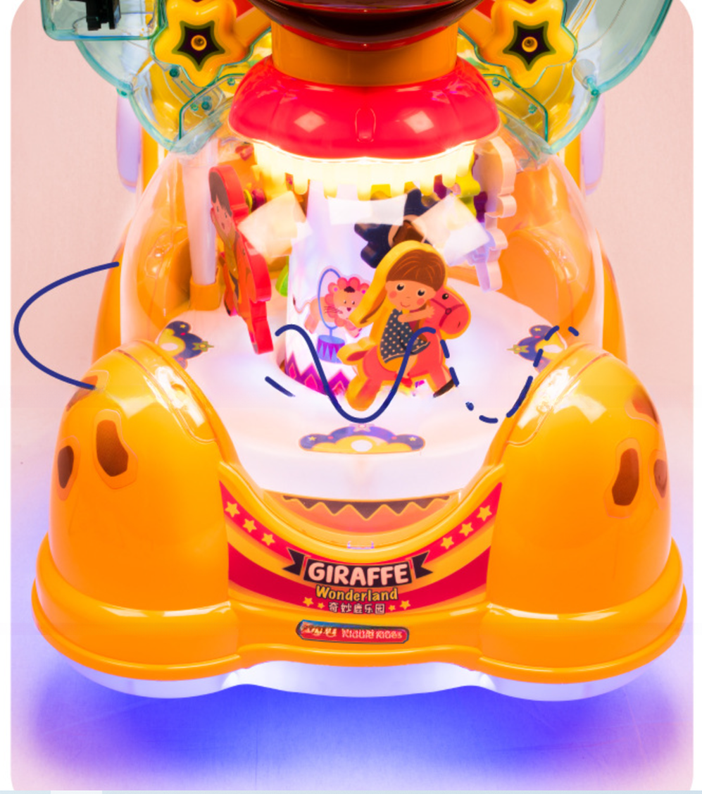 Make in China kids plastic kiddie rides wonderful deer swing machine for kids arcade room