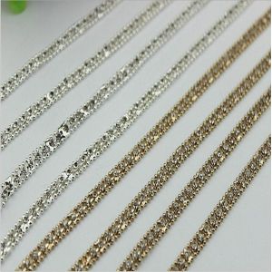 China Custom retro style diamond decorative light gold & silver color metal long chain bag for straps on sale
