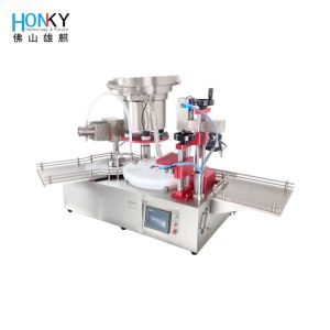 China Desktop Automatic 2ml Bio-Reagent Liquid Vial Filling And Capping Machine With Cap Loading Function For Clean Bench Using on sale China Desktop Automatic 2ml Bio-Reagent Liquid Vial Filling And Capping Machine With Cap Loading Function For Clean Bench Using on sale