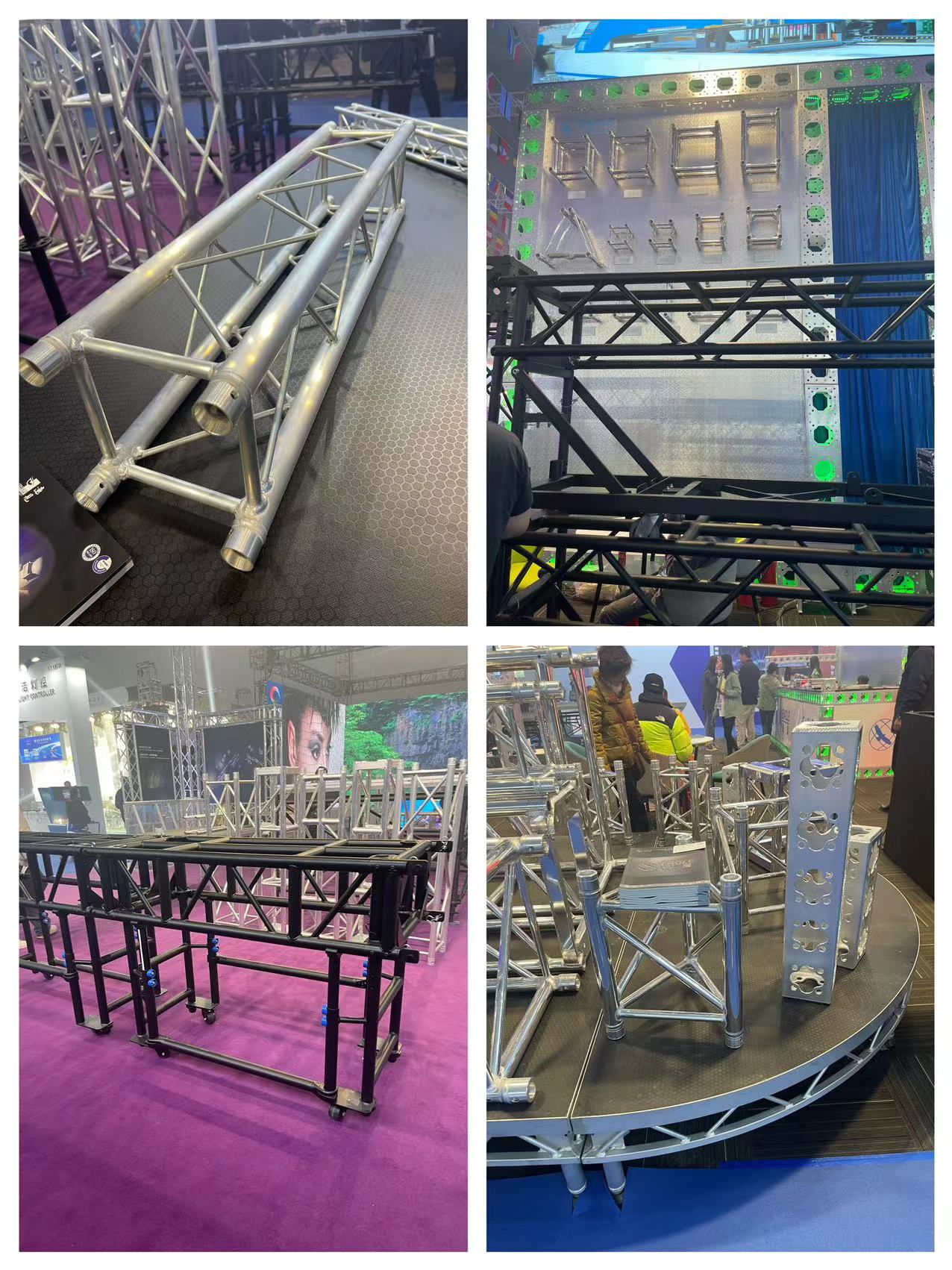 Alloy Steel Event Truss Tower Hand Crank , Foldable Line Array Lift Tower
