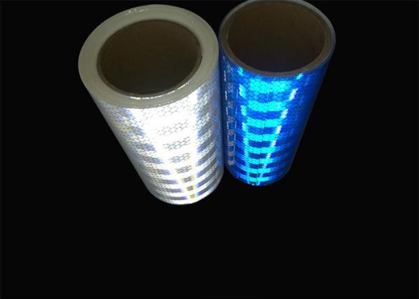 Traffic Sign High Intensity Prismatic Reflective Sheeting For Cars , High