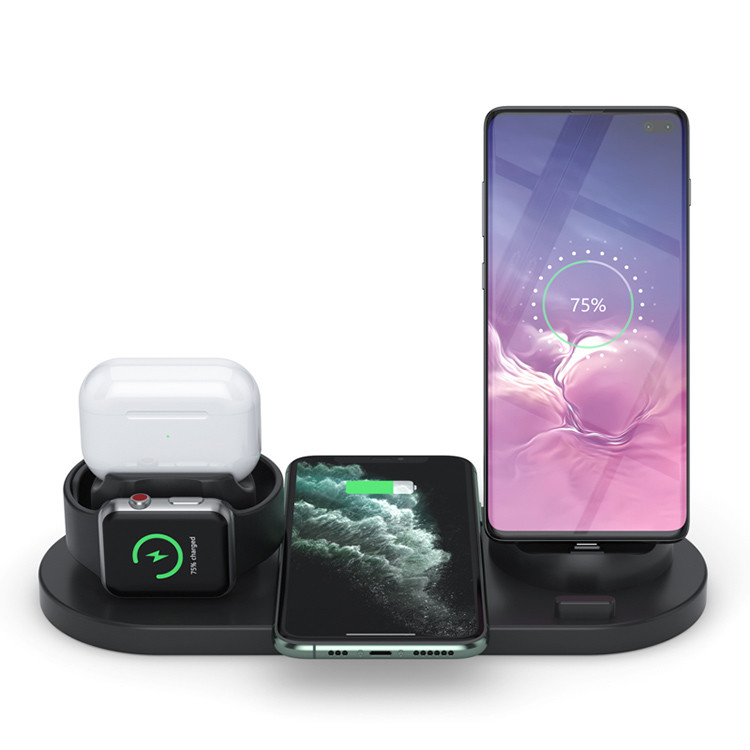 6 In 1 Wireless Charging Station For Apple Watch AirPods IPhone