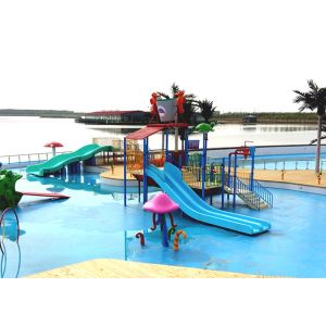 Professional Kids Commercial Playground Equipment Structures With Slide / Climb